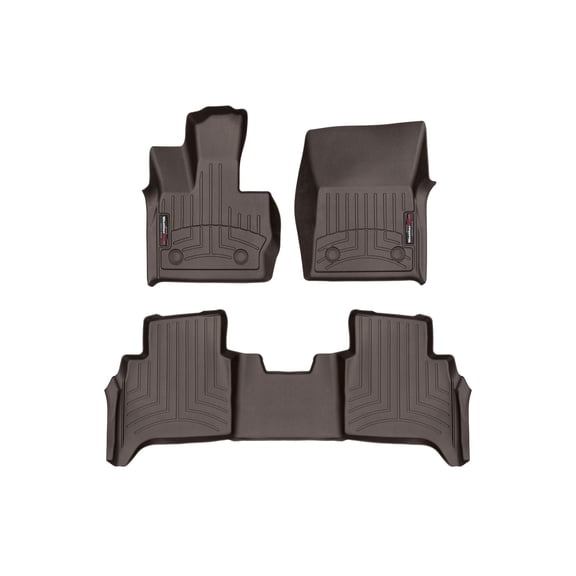 WeatherTech Custom Fit FloorLiners compatible with Mercedes AMG G 63, G-Class, G-Class SUV, AMG G 63 SUV - 1st & 2nd Row, Cocoa