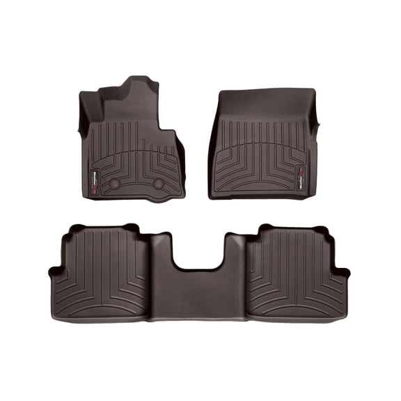 WeatherTech Custom Fit FloorLiners compatible with Mercedes G-Class, AMG G 63, AMG G 65, G 63 AMG - 1st & 2nd Row, Cocoa