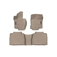 thumbnail image 1 of WeatherTech Custom Fit FloorLiners compatible with Mercedes AMG GLE 63 S SUV, GLE-Class, GLE SUV, AMG GLE 53 SUV - 1st & 2nd Row, Tan, 1 of 5