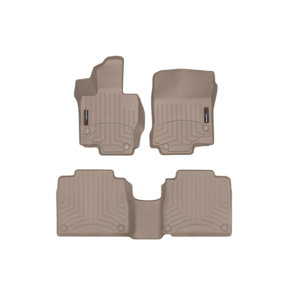 WeatherTech Custom Fit FloorLiners compatible with Mercedes AMG GLS 63, GLS-Class, GLS SUV, AMG GLS 63 SUV - 1st & 2nd Row, Tan