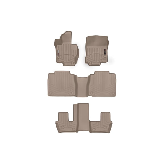 WeatherTech Custom Fit FloorLiners compatible with Mercedes GLS SUV, AMG GLS 63, AMG GLS 63 SUV, GLS-Class - Complete Set (1st, 2nd, & 3rd Row), Tan