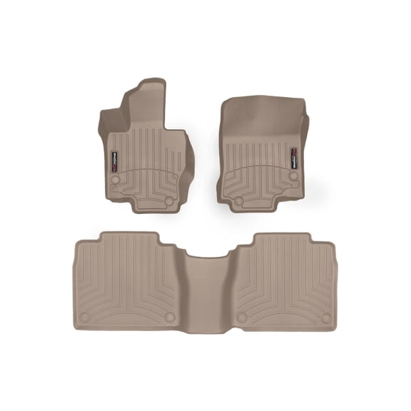 WeatherTech Custom Fit FloorLiners compatible with Mercedes GLS SUV, GLS-Class, AMG GLS 63 SUV, AMG GLS 63 - 1st & 2nd Row, Tan