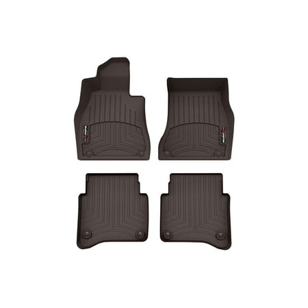 WeatherTech Custom Fit FloorLiners compatible with Mercedes amgs63eperformance, S-Class Sedan - 1st & 2nd Row (2-pc. Rear Liner), Cocoa
