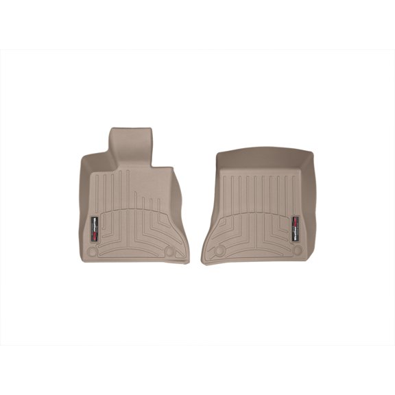 WeatherTech Custom Fit FloorLiners compatible with Mercedes AMG SL 65, SL 65 AMG, SL-Class, AMG SL 63, SL 63 AMG - 1st Row (Driver & Passenger), Tan