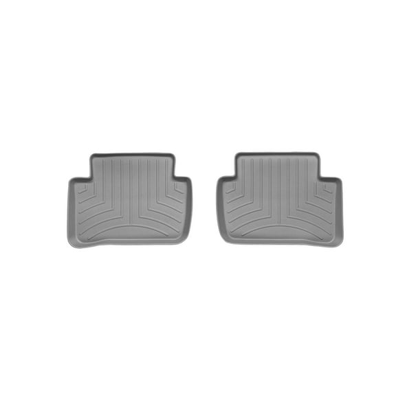 WeatherTech Custom Fit FloorLiners compatible with Mercedes C 63 AMG, C-Class - 2nd Row (2-Piece Liner), Grey