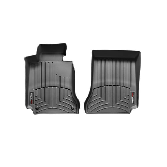 WeatherTech Custom Fit FloorLiners compatible with Mercedes C 63 AMG, E-Class, C-Class - 1st Row (Driver & Passenger), Black