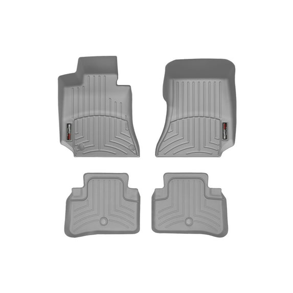 WeatherTech Custom Fit FloorLiners compatible with Mercedes CLS 63 AMG S, CLS 63 AMG, CLS-Class - 1st & 2nd Row (2-pc. Rear Liner), Grey