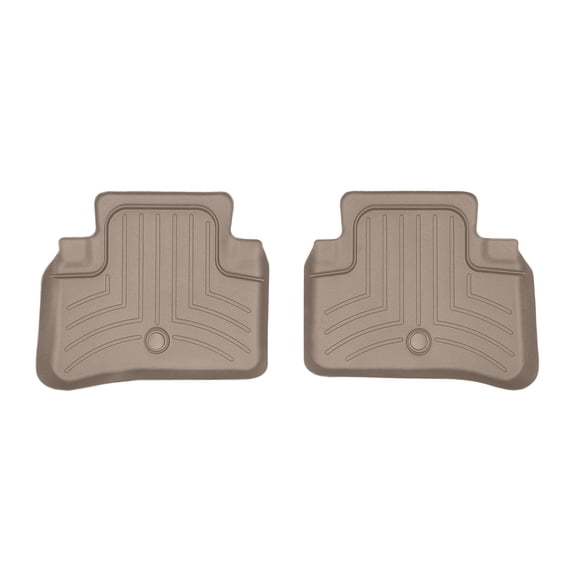 WeatherTech Custom Fit FloorLiners compatible with Mercedes AMG CLS 63 S, CLS 63 AMG, CLS 63 AMG S, CLS-Class - 2nd Row (2-Piece Liner), Tan