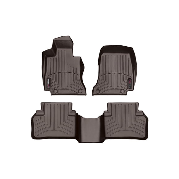 WeatherTech Custom Fit FloorLiners compatible with Mercedes AMG CLS 53, CLS Coupe, AMG CLS 53 Coupe, CLS-Class - 1st & 2nd Row, Cocoa