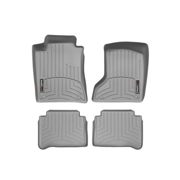 WeatherTech Custom Fit FloorLiners compatible with Mercedes E-Class, E 55 AMG, E 63 AMG - 1st & 2nd Row (2-pc. Rear Liner), Grey