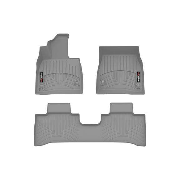 WeatherTech Custom Fit FloorLiners compatible with Mercedes AMG EQE SUV, EQE SUV - 1st & 2nd Row, Grey
