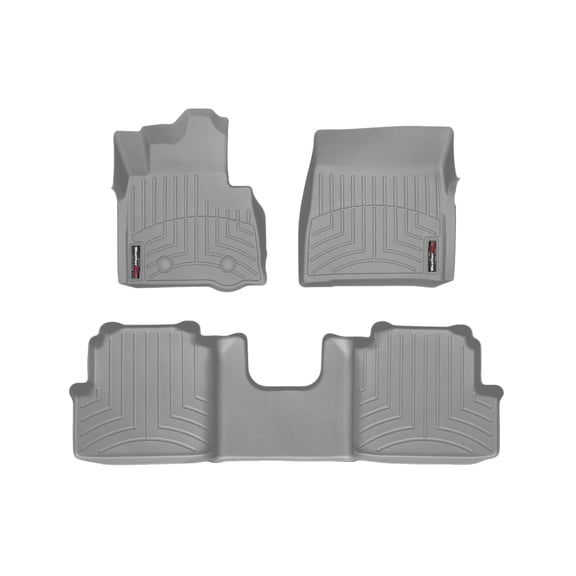 WeatherTech Custom Fit FloorLiners compatible with Mercedes G-Class, G 63 AMG, AMG G 63, AMG G 65 - 1st & 2nd Row, Grey