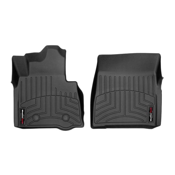 WeatherTech Custom Fit FloorLiners compatible with Mercedes G-Class, AMG G 63, G 63 AMG, AMG G 65 - 1st Row (Driver & Passenger), Black