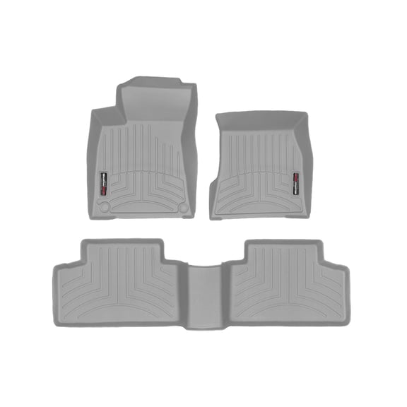 WeatherTech Custom Fit FloorLiners compatible with Mercedes GLB-Class, GLB SUV, AMG GLB 35 SUV - 1st & 2nd Row, Grey