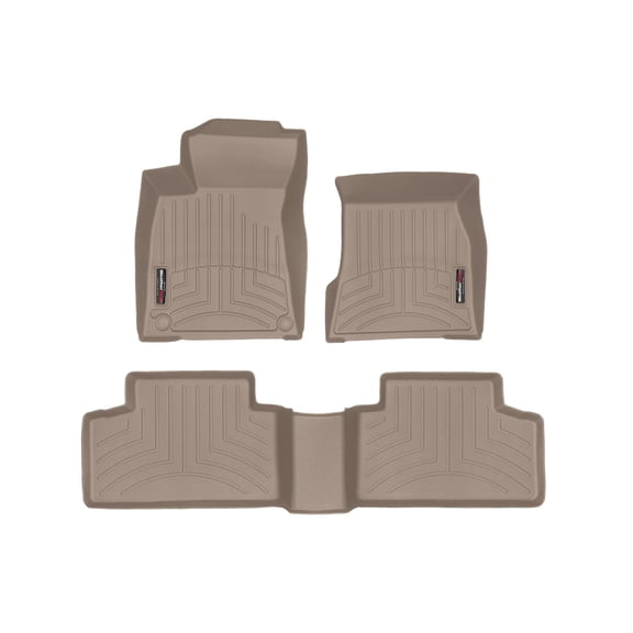 WeatherTech Custom Fit FloorLiners compatible with Mercedes GLB-Class, AMG GLB 35 SUV, GLB SUV - 1st & 2nd Row, Tan