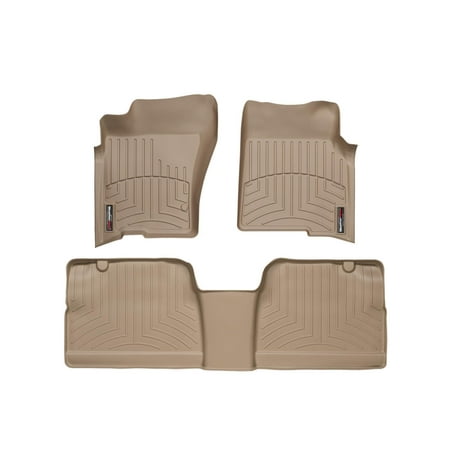 WeatherTech Custom Fit FloorLiners compatible with Mercedes ML-Class, ML 55 AMG - 1st & 2nd Row, Tan