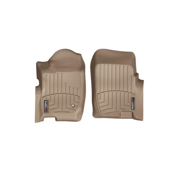 WeatherTech Custom Fit FloorLiners compatible with Explorer, Mountaineer - 1st Row (Driver & Passenger), Tan