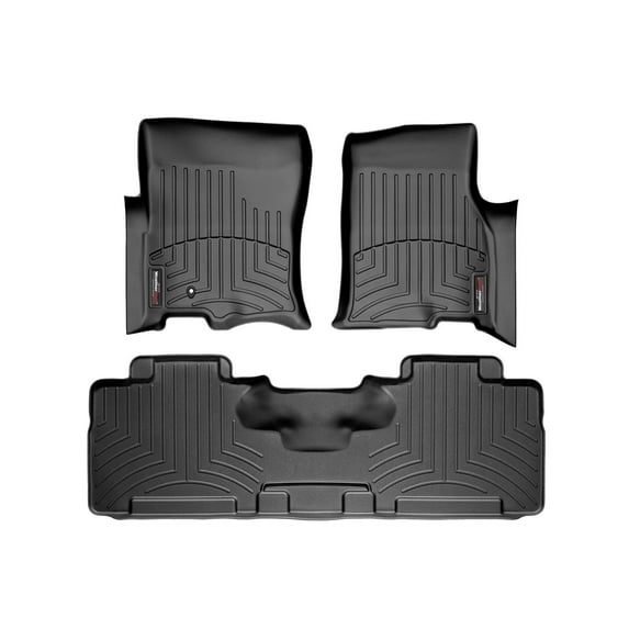 WeatherTech Custom Fit FloorLiners compatible with 2007-2010 Lincoln Navigator - 1st & 2nd Row, Black