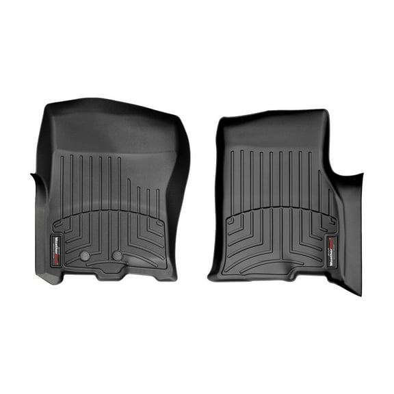 WeatherTech Custom Fit FloorLiners compatible with Expedition, Navigator - 1st Row (Driver & Passenger), Black