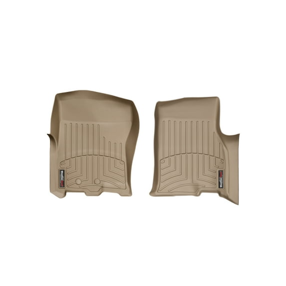 WeatherTech Custom Fit FloorLiners compatible with Expedition, Navigator - 1st Row (Driver & Passenger), Tan
