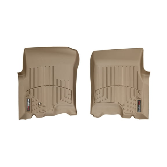 WeatherTech Custom Fit FloorLiners compatible with F-150, Expedition, Navigator - 1st Row (Driver & Passenger), Tan