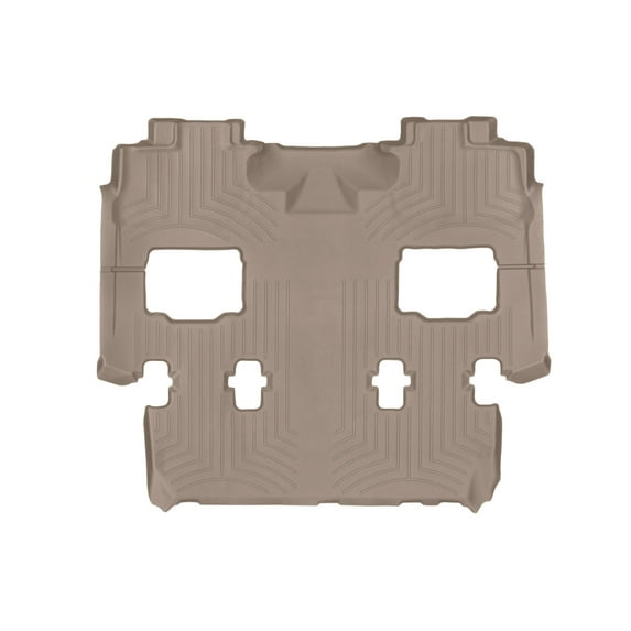 WeatherTech Custom Fit FloorLiners compatible with Navigator, Expedition - One piece - 2nd and 3rd row coverage, Tan