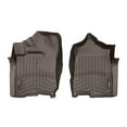 thumbnail image 1 of WeatherTech Custom Fit FloorLiners compatible with 2017-2020 Nissan Titan XD - 1st Row (Driver & Passenger), Cocoa, 1 of 5