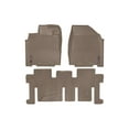 thumbnail image 1 of WeatherTech Custom Fit FloorLiners compatible with QX60, JX, Pathfinder - 1st & 2nd Row, Tan, 1 of 5