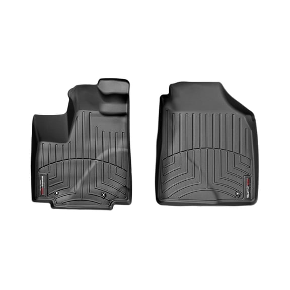 WeatherTech Custom Fit FloorLiners compatible with Pilot, MDX - 1st Row (Driver & Passenger), Black