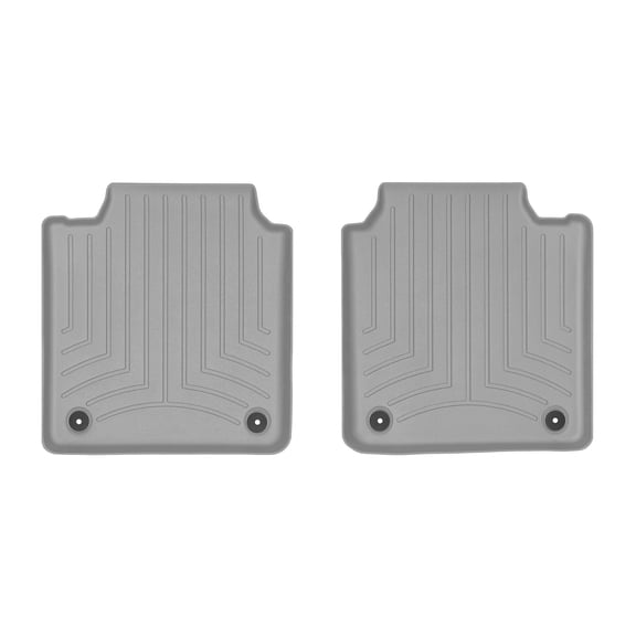 WeatherTech Custom Fit FloorLiners compatible with Porsche Panamera, Panamera E-Hybrid - 2nd Row (2-Piece Liner), Grey