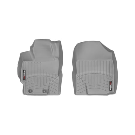 WeatherTech Custom Fit FloorLiners compatible with xD, Yaris, Prius C - 1st Row (Driver & Passenger), Grey