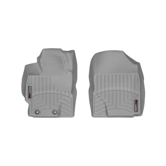 WeatherTech Custom Fit FloorLiners compatible with xD, Yaris, Prius C - 1st Row (Driver & Passenger), Grey