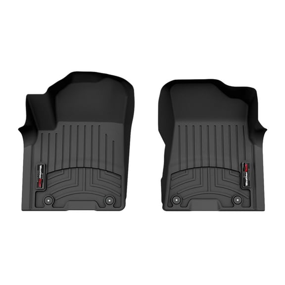 WeatherTech Custom Fit FloorLiners compatible with Armada, QX80 - 1st Row (Driver & Passenger), Black