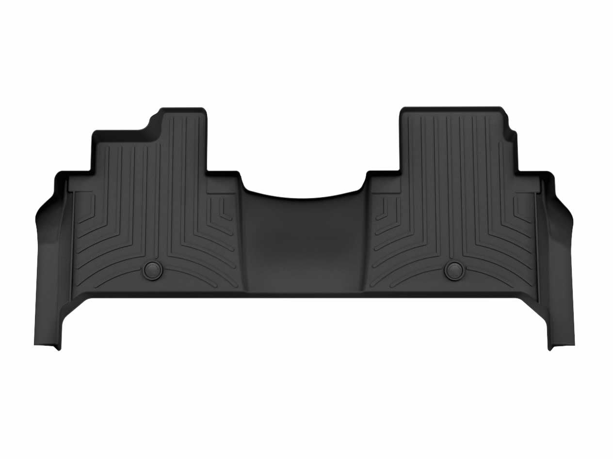 WeatherTech Custom Fit FloorLiners compatible with QX80, Armada - 2nd Row, Black