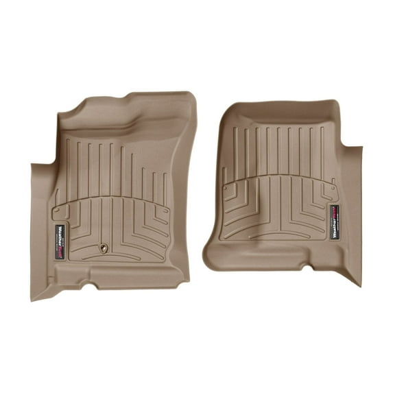 WeatherTech Custom Fit FloorLiners compatible with Dakota, Raider - 1st Row (Driver & Passenger), Tan