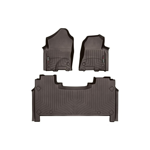 WeatherTech Custom Fit FloorLiners compatible with Ram Truck 1500 TRX, Ram 1500, Ram Truck 1500, Ram 1500 TRX - 1st & 2nd Row, Cocoa