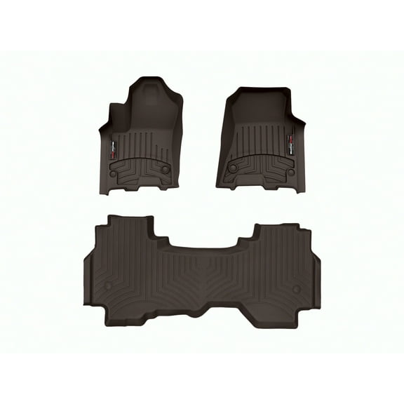 WeatherTech Custom Fit FloorLiners compatible with Ram 1500, Ram Truck 1500 - 1st & 2nd Row, Cocoa