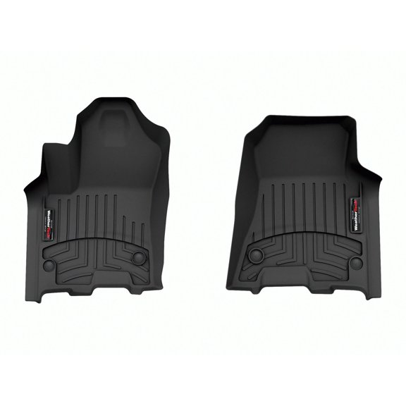 WeatherTech Custom Fit FloorLiners compatible with Ram 1500, Ram Truck 1500 - 1st Row (Driver & Passenger), Black