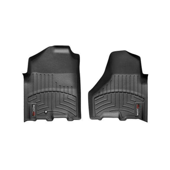 WeatherTech Custom Fit FloorLiners compatible with Ram Truck 1500, Ram 1500, Ram 2500/3500 - 1st Row (Driver & Passenger), Black
