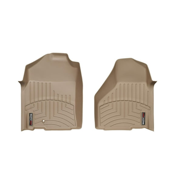 WeatherTech Custom Fit FloorLiners compatible with Ram Truck 1500, Ram 1500, Ram 2500/3500 - 1st Row (Driver & Passenger), Tan