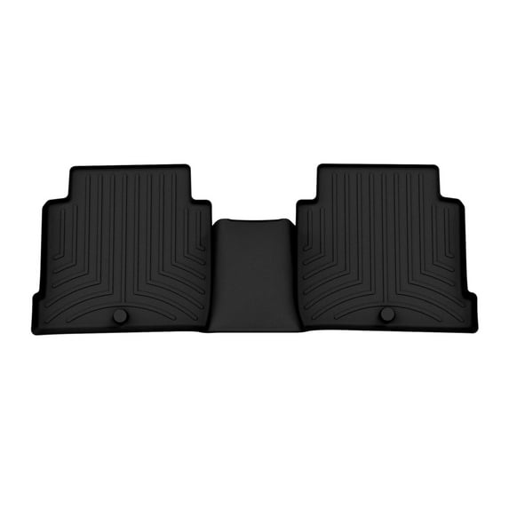 WeatherTech Custom Fit FloorLiners compatible with Sonata Plug-In Hybrid, Optima, Sonata, Sonata Hybrid - 2nd Row, Black