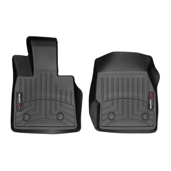 WeatherTech Custom Fit FloorLiners compatible with Alfa Romeo Stelvio Quadrifoglio, Stelvio - 1st Row (Driver & Passenger), Black