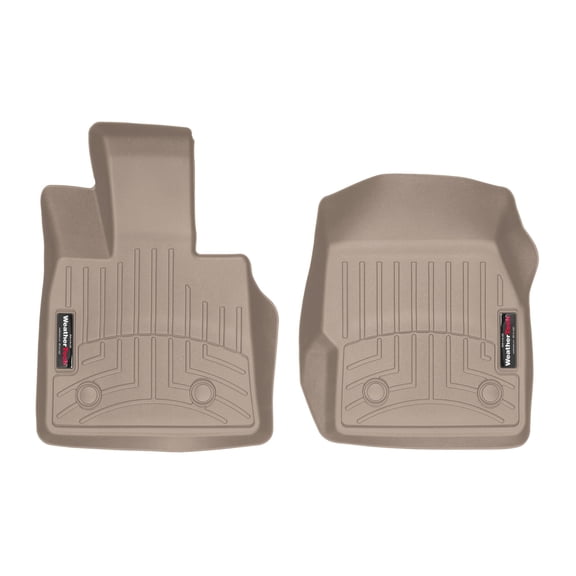 WeatherTech Custom Fit FloorLiners compatible with Alfa Romeo Stelvio Quadrifoglio, Stelvio - 1st Row (Driver & Passenger), Tan