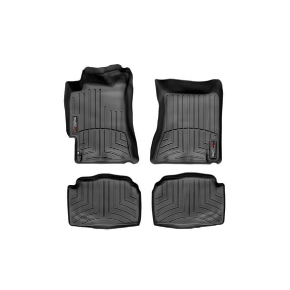 WeatherTech Custom Fit FloorLiners compatible with Subaru Impreza WRX, Impreza, Impreza WRX STi - 1st & 2nd Row (2-pc. Rear Liner), Black