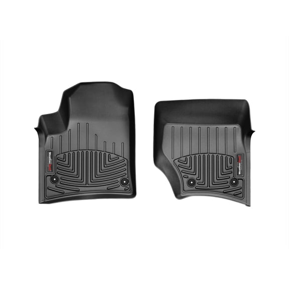 WeatherTech Custom Fit FloorLiners compatible with Touareg, Cayenne - 1st Row (Driver & Passenger), Black