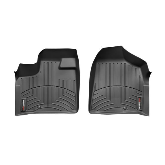 WeatherTech Custom Fit FloorLiners compatible with Grand Caravan, Town & Country Van - 1st Row (Driver & Passenger), Black