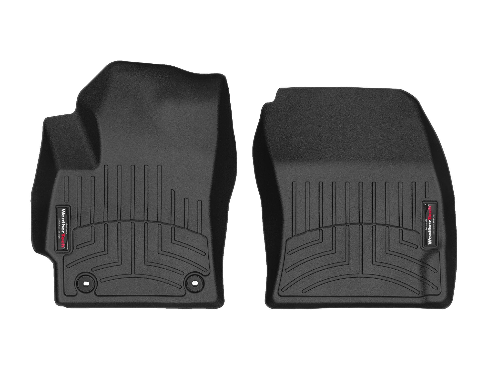 WeatherTech Custom Fit FloorLiners compatible with Toyota Corolla Hatchback, GR Corolla - 1st Row (Driver & Passenger), Black