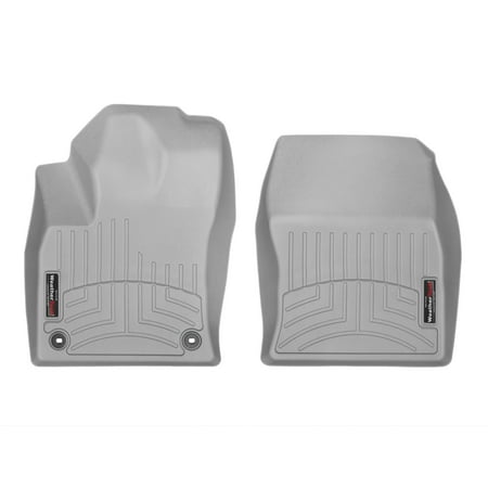 WeatherTech Custom Fit FloorLiners compatible with Toyota Prius Prime, Prius - 1st Row (Driver & Passenger), Grey