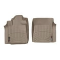 thumbnail image 1 of WeatherTech Custom Fit FloorLiners compatible with Toyota Sequoia, Tundra - 1st Row (Driver & Passenger), Tan, 1 of 5