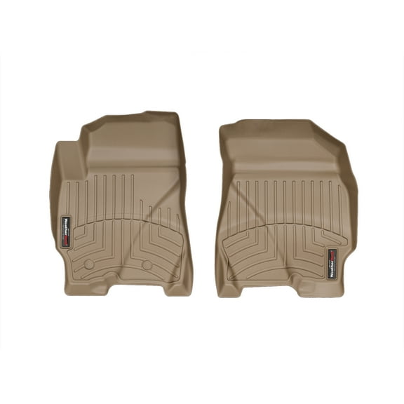 WeatherTech Custom Fit FloorLiners compatible with Escape, Tribute, Mariner - 1st Row (Driver & Passenger), Tan